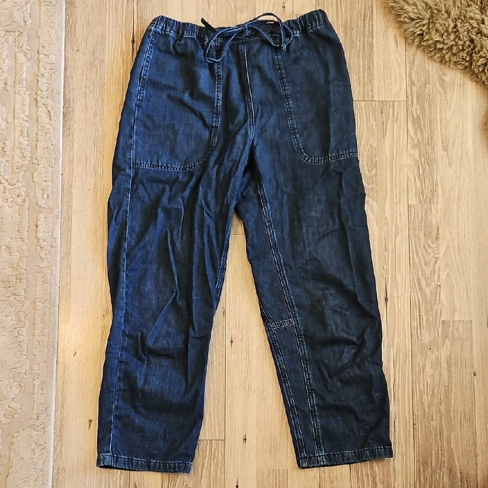 Toast Suki Panelled Denim Pants In Indigo
